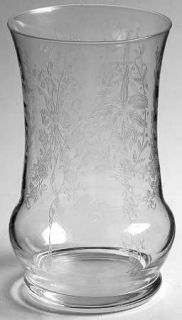 Heisey Orchid Flat Iced Tea   Stem #5025, Etched Orchid Design