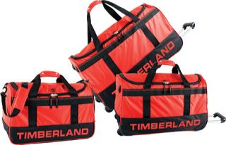 Timberland Kangamangus Three Piece Duffle Set   Red/Black Luggage Sets