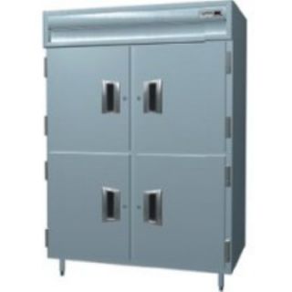 Delfield 56 Pass Thru Refrigerator   2 Section, 4 Solid Half Doors, 55.42 cu ft 230v
