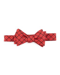 Checked Bow Tie, Red