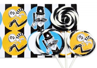 Cops and Robbers Party Large Lollipop Sticker Kit