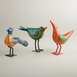 Painted Metal Bird   World Market