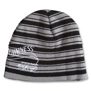 Guinness Rugby Knit Beanie (Black/Gray)