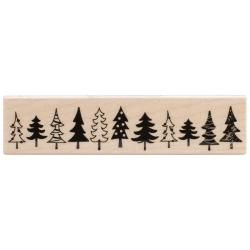 Hero Arts Mounted Rubber Stamps 1 X4  Tree Border