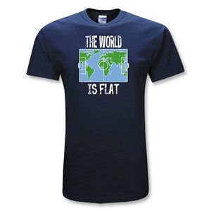 365 Inc The World is Flat Soccer T Shirt