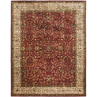 Safavieh Handmade Persian Legend Red/ Ivory Wool Rug (83 X 11)