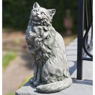 Campania International Tanner The Cat Cast Stone Garden Statue   A 363 AL
