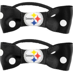 Pittsburgh Steelers Little Earth Bow Pigtail Holders