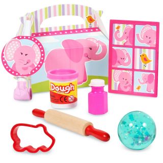 Pink Elephants Party Favor Box