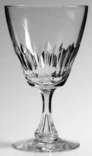 Tiffin Franciscan 17666 8 Water Goblet   Stem#17666,Irregular Size Vertical Cuts