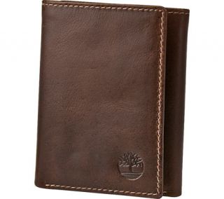 Mens Timberland Pull Up Trifold   Brown Small Leather