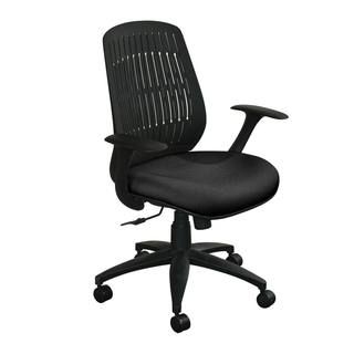 Marvel Flex Back Wave Chair With Black Base (BlackBlack BaseWeight capacity 250 poundsDimensions 38.5 inches   41.25 inches high x 27.5 inches wide x 23 inches deepSeat dimensions 18.5 inches deep x 22 inches wideBack size 18.5 inches wideGas cylinder
