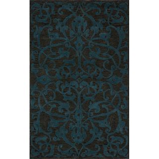 Hand tufted Shimmer Scroll Charcoal Rug (8 X 10)