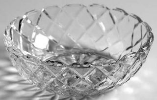 Anchor Hocking Waterford Clear Small Fruit/Dessert Bowl   Clear,Waffle Design,De
