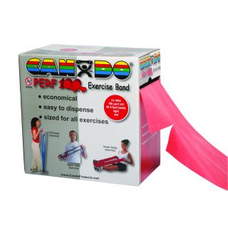 Cando 100 yard No Latex Exercise Band (RedDimensions 6 inches long x 10 inches wide x 10 inches high Weight 6 pounds )