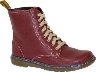 Womens Dr. Martens Felice 8 Eye Boot   Cherry Red Broadway Boots