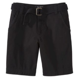 Mossimo Supply Co. Mens Belted Flat Front Shorts   Ebony 28