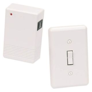 Amertac Indoor Wireless Wall Mounted Switch and Plug in Receiver Kit