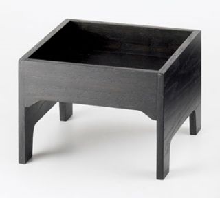 Cal Mil Square Box Top Riser   7, Midnight Bamboo