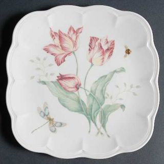 Lenox China Butterfly Meadow Square Accent Salad Plate, Fine China Dinnerware  