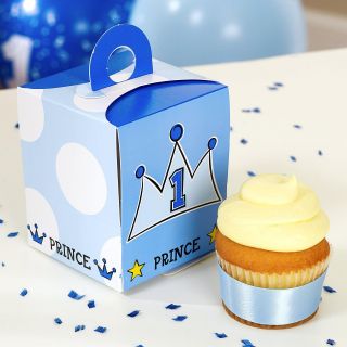 Lil Prince 1st Birthday Cupcake Boxes