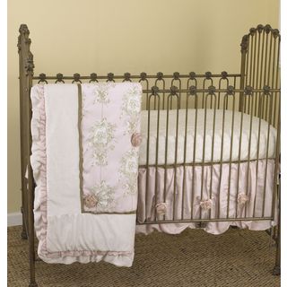 Cotton Tale Lollipops And Roses 3 piece Crib Bedding Set