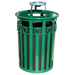 Witt 36 Gallon Stadium Series Round Ring Receptacle with Ash Urn Lid M3600 R 