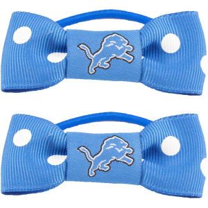 Detroit Lions Little Earth Bow Pigtail Holders