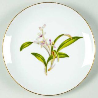 Eterna Lillian Salad Plate, Fine China Dinnerware   Yellow & Pink Flowers Green