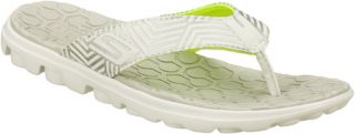 Womens Skechers On the GO Sunny   White/Silver Casual Shoes