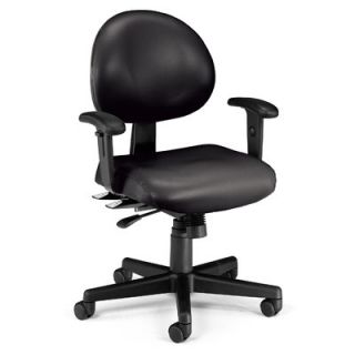 OFM Vinyl 24 Hour Computer Confrence Chair with Arms 241 VAM AA 60 Finish Black
