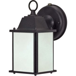 Nuvo 1 light Textured Black Energy Efficient Outdoor Wall Sconce