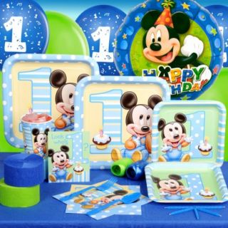 Mickeys 1st Birthday Standard Party Kit for 16