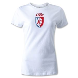 hidden LOSC Lille Crest Womens T Shirt (White)