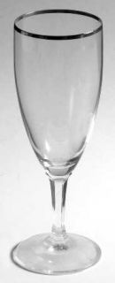 Schott Zwiesel Meran Clear (Platinum Trim) Fluted Champagne   Clear, Platinum Tr