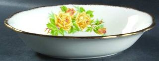 Royal Albert Tea Rose Yellow 9 Oval Vegetable Bowl, Fine China Dinnerware   Ham