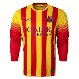 Nike Barcelona 13/14 LS Away Soccer Jersey