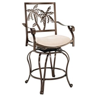 Powell Big & Tall Palm Tree Counter Stool with Arms Multicolor   586 889