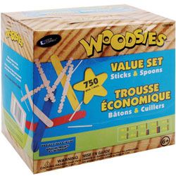 Woodsies Sticks   Spoons 750 piece Value Set