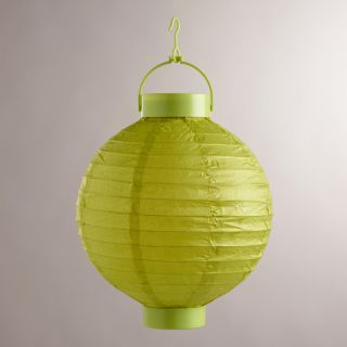Green Battery Operated Paper Lanterns, Set of 4   World Market