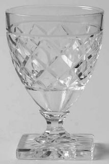 Val St Lambert Gondole Losanges Cordial Glass   Diamond Cut,Square Foot