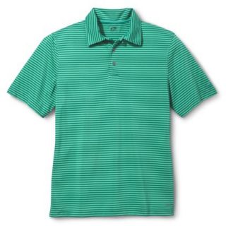 C9 By Champion Mens Advanced Duo Dry Striped Golf Polo   Vivid Teal S