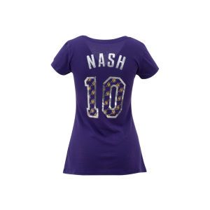 Los Angeles Lakers Steve Nash NBA Womens Premium Vneck Player T Shirt