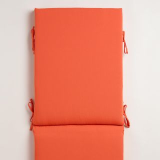 Orange Outdoor Chaise Lounge Cushion   World Market