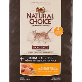 Nutro Natural Choice Chicken & Whole Brown Rice Hairball Control Adult Cat Food, 14 lbs.