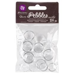 Pebbles Gem Embellishments 24/pkg   20mm, 18mm, 16mm