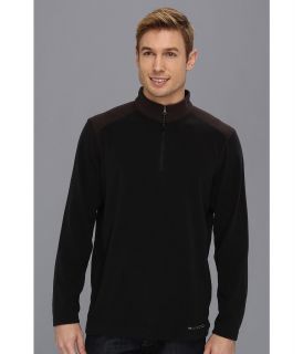 ExOfficio Meridius Fleece 1/4 Zip L/S Mens Long Sleeve Pullover (Black)