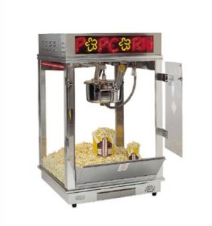 Gold Medal Astro Pop 16 Popcorn Machine w/ 16 oz Unimaxx Kettle & Stainless Dome, Counter 120/208V