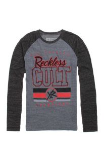 Mens Young & Reckless Tee   Young & Reckless Cult 3/4 Raglan T Shirt