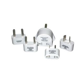 Conair Travel LT5 Plug Adapter Set   White